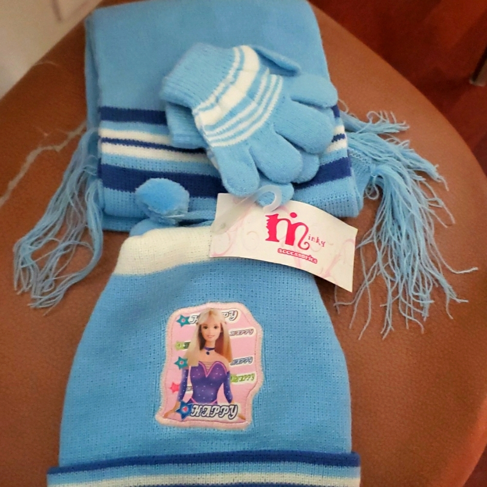 3pc set baby scarf,  beanne, gloves